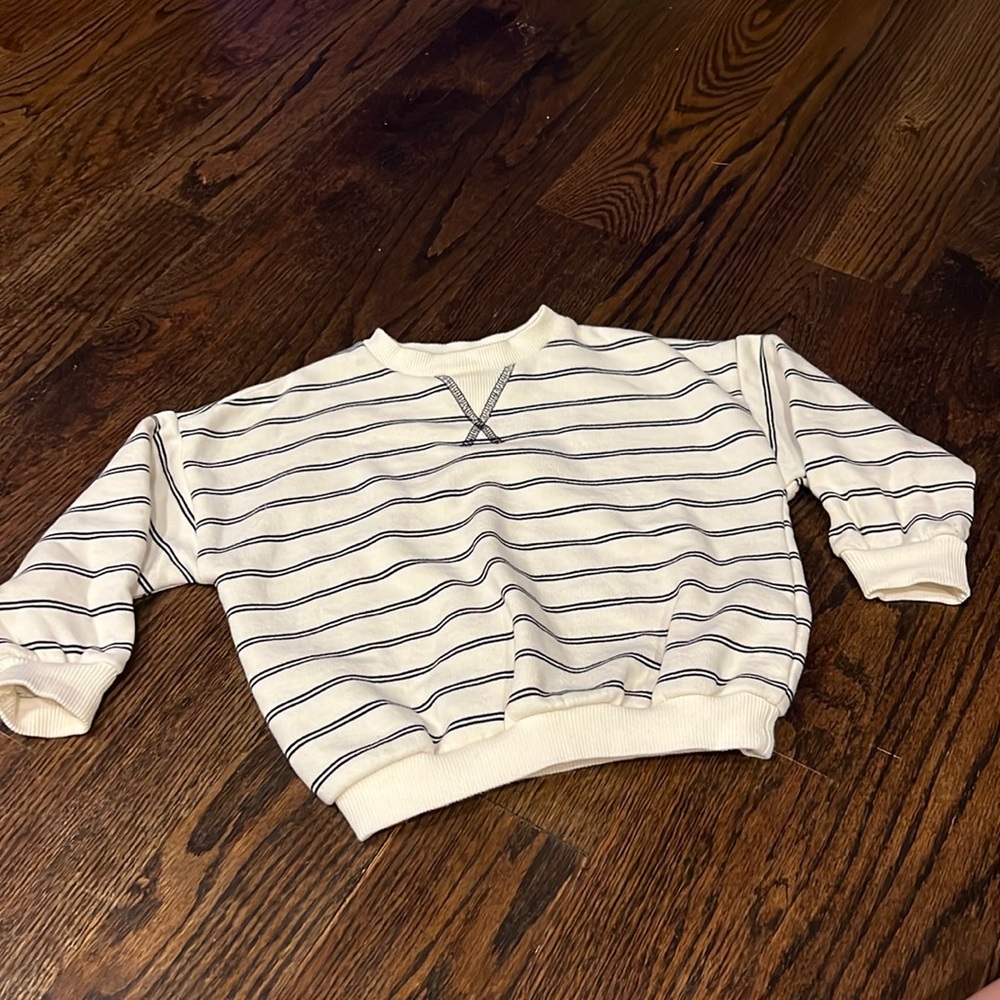 Fleece Zara striped sweatshirt